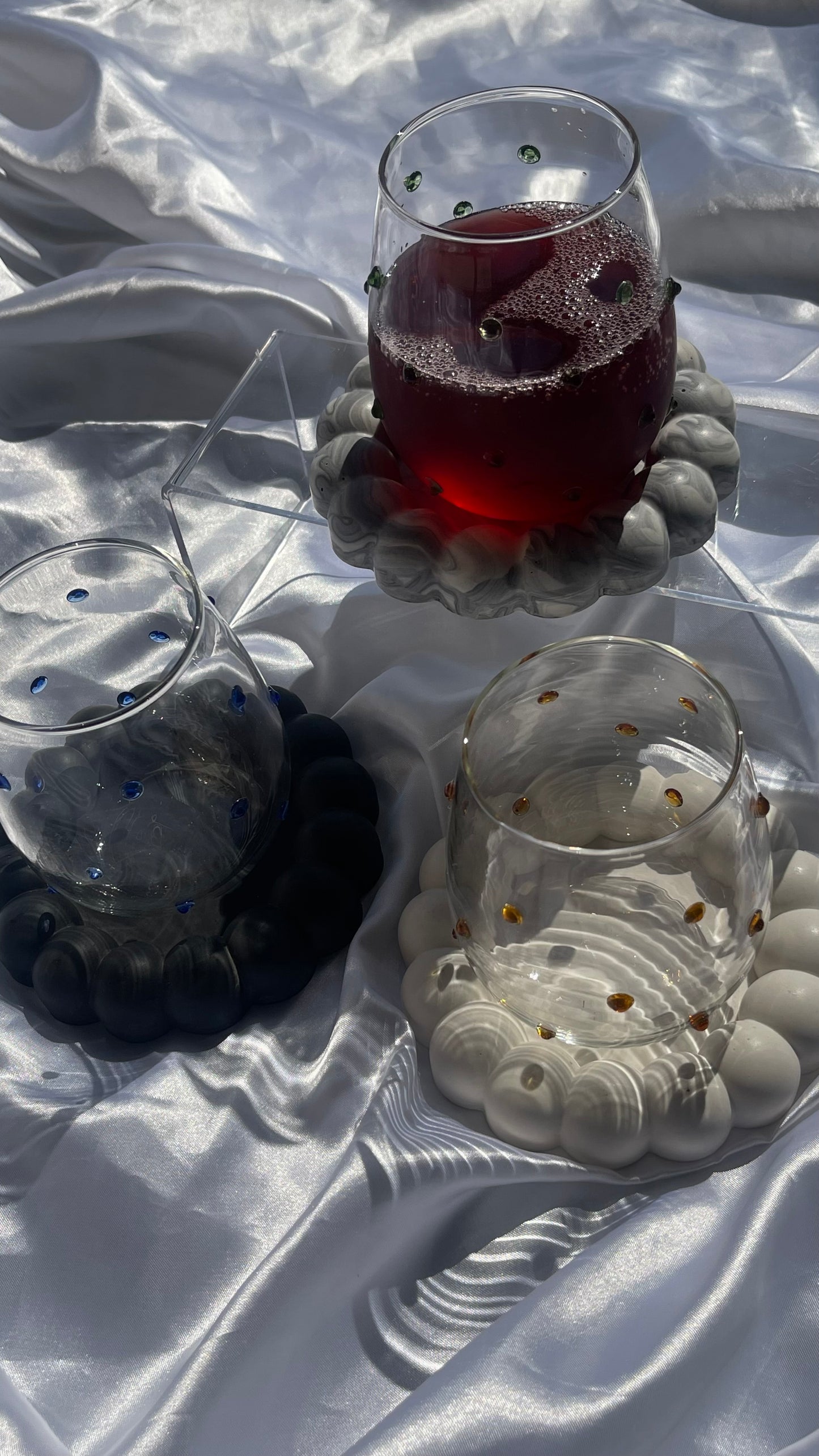 Round Bubble Coaster / Dish