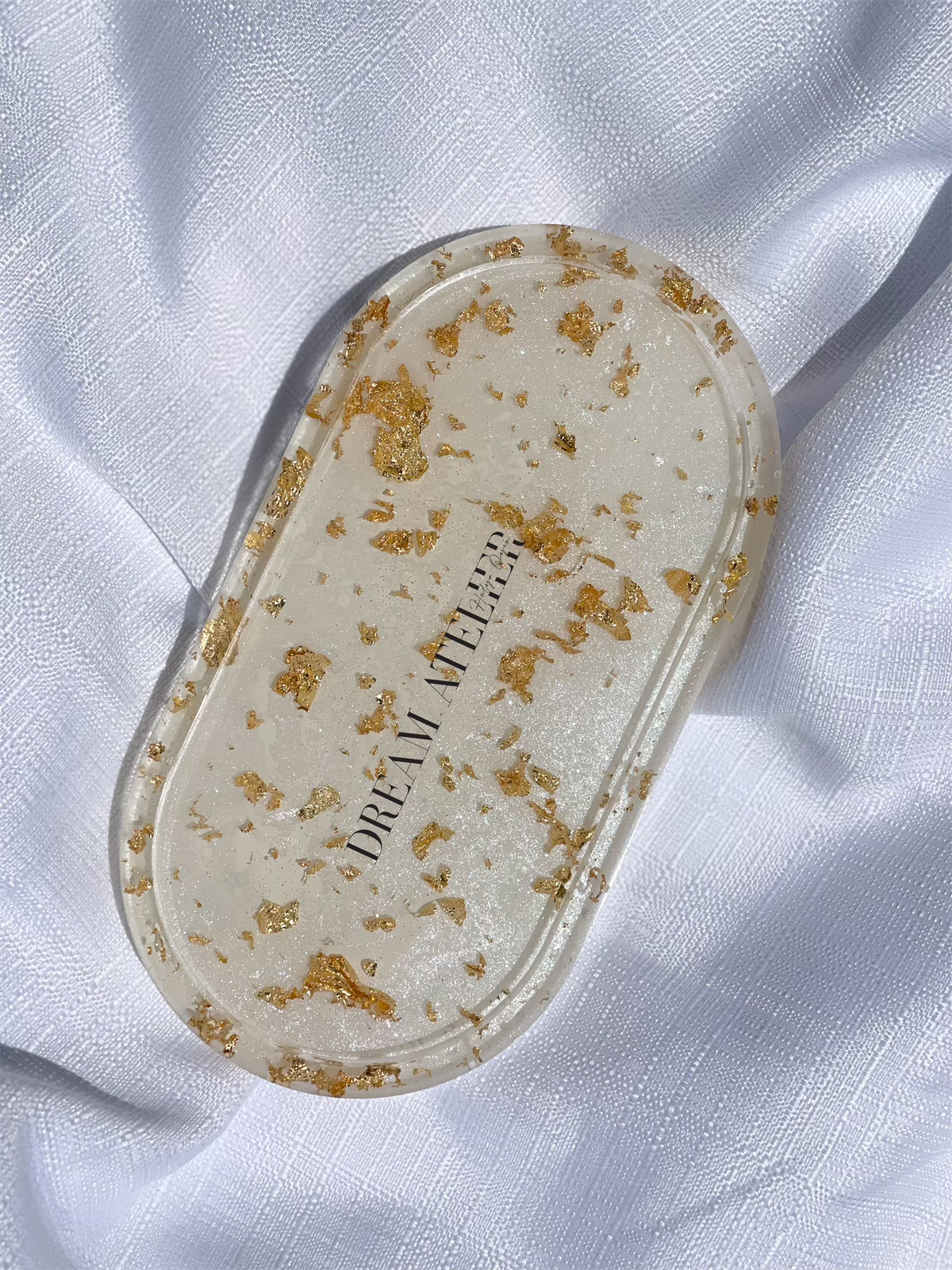 Gold Oval Trinket Tray