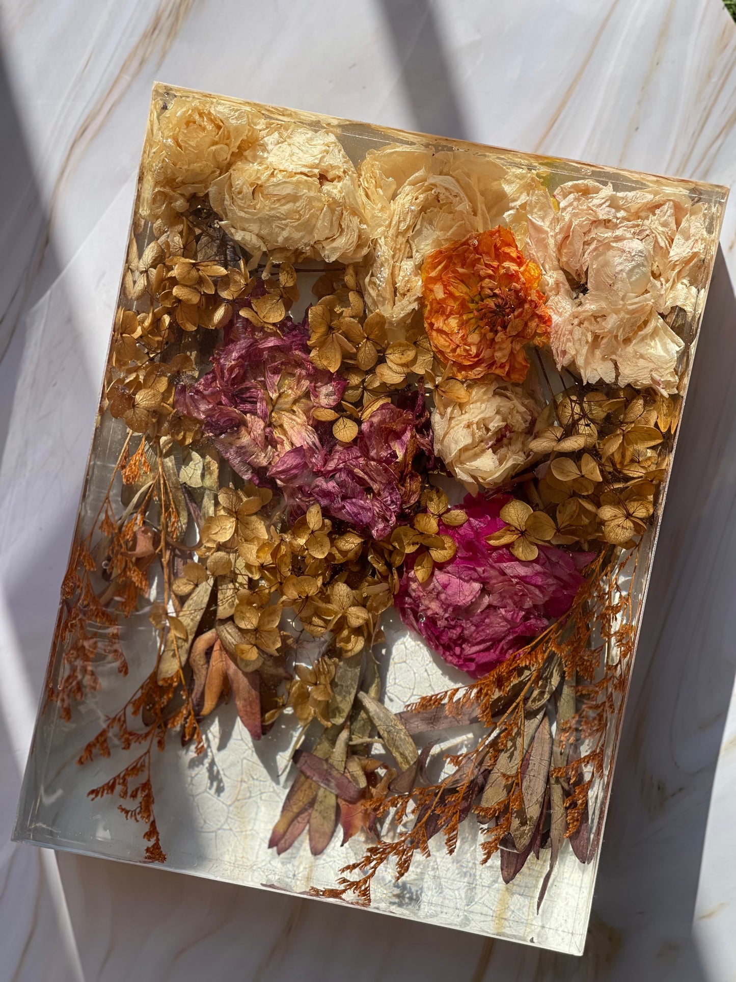 Flower Preservation | Rectangular Block -23x30cm