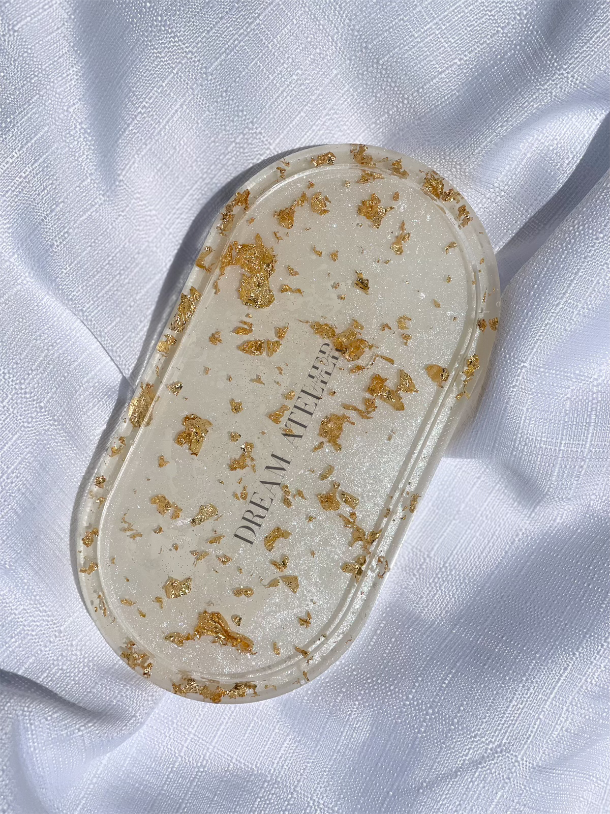 Gold Oval Trinket Tray