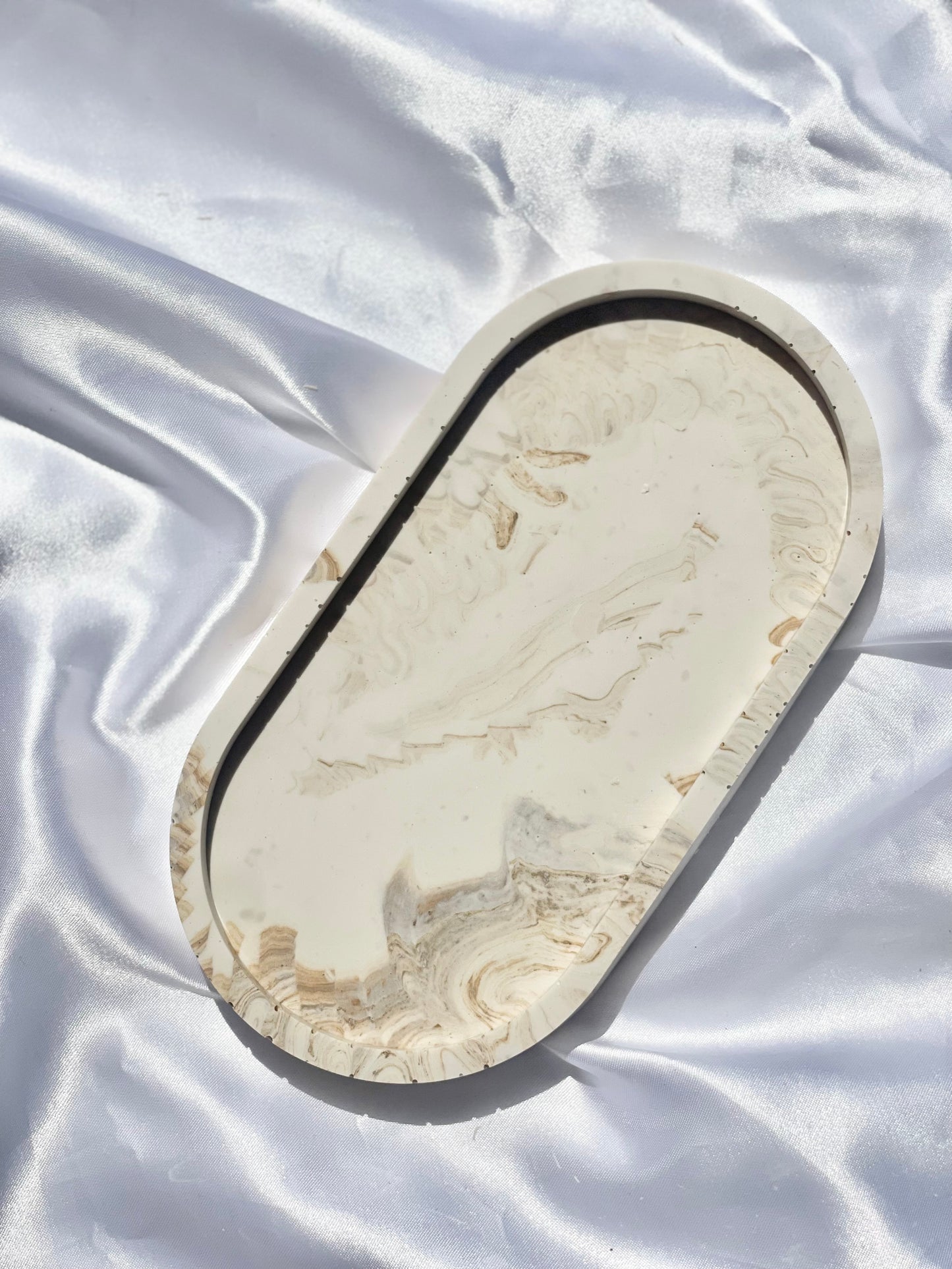 Jesmonite Oval Tray
