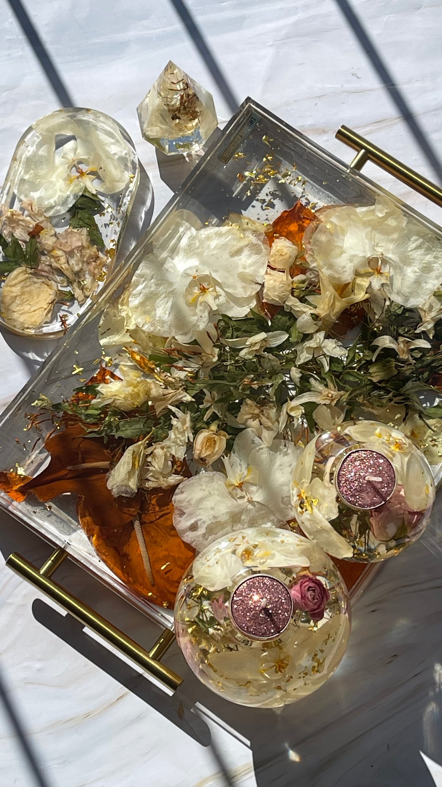 Flower Preservation | Large Acrylic Tray - 36x28cm