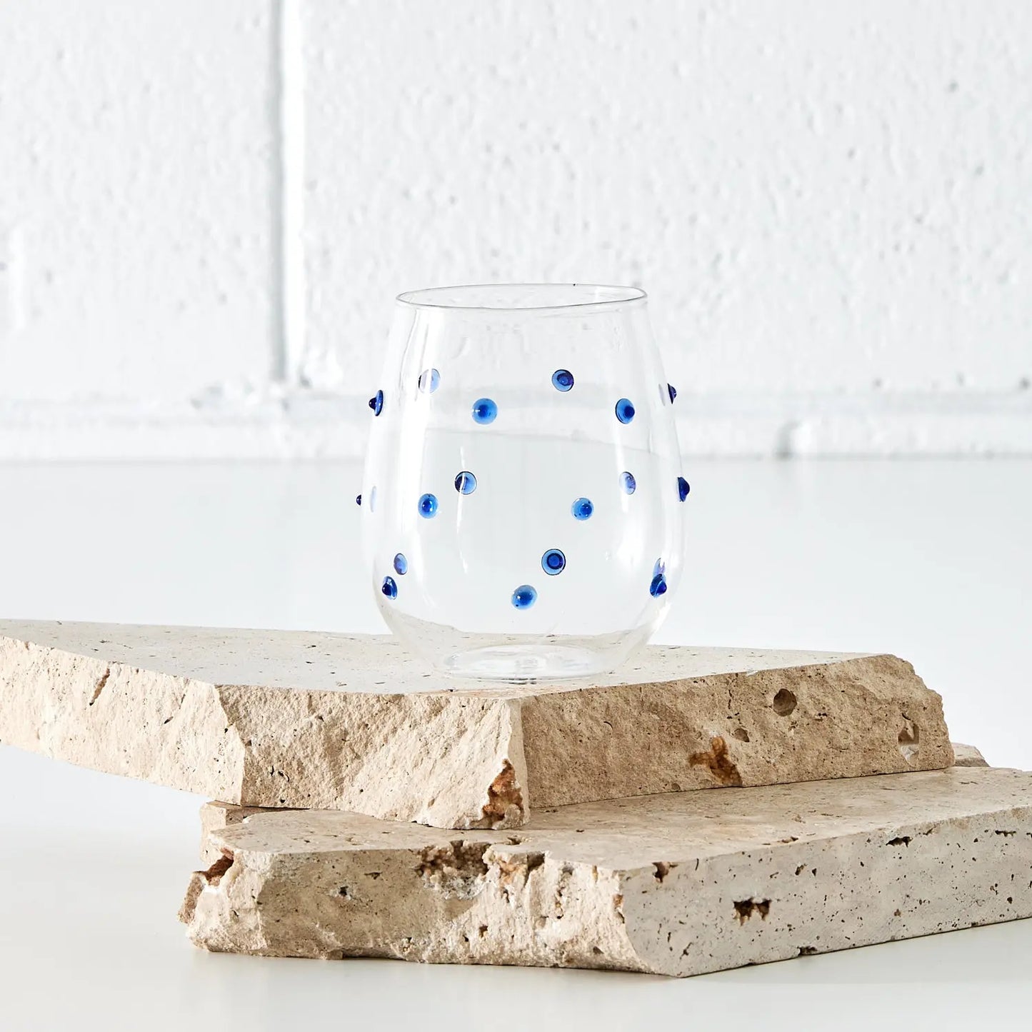 Dotted Tumbler Green, Blue, Amber