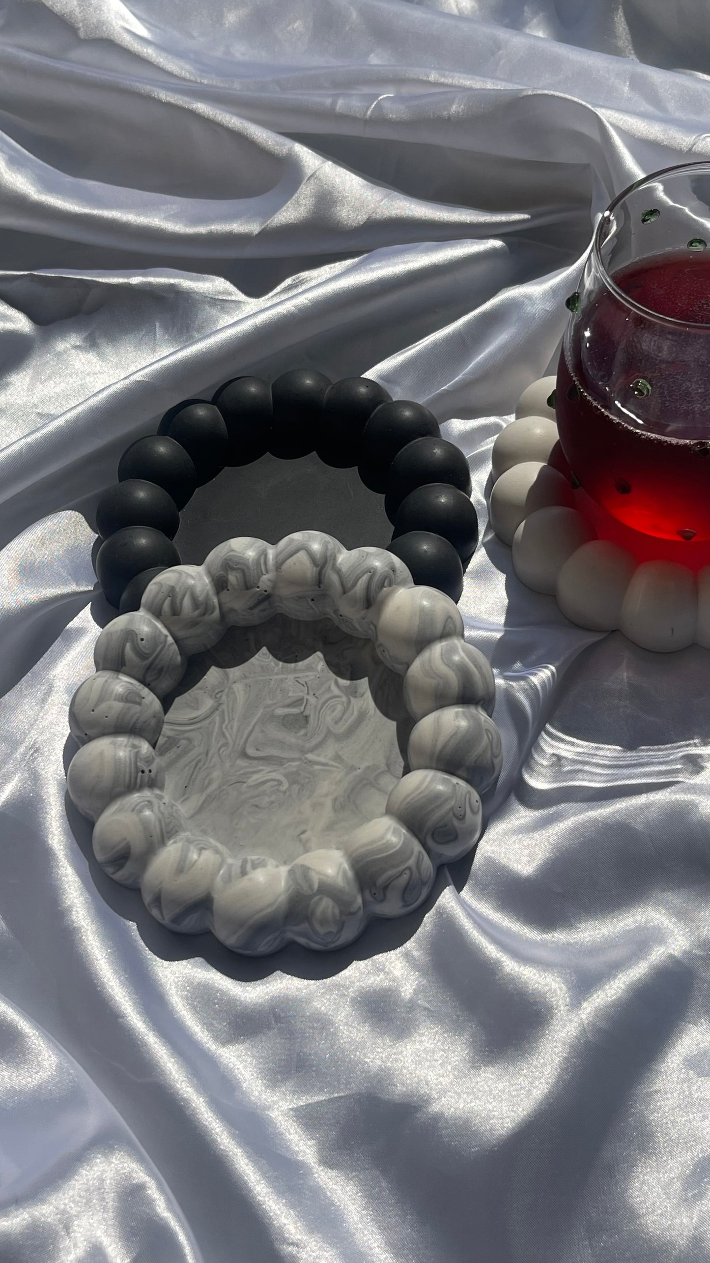 Round Bubble Coaster / Dish