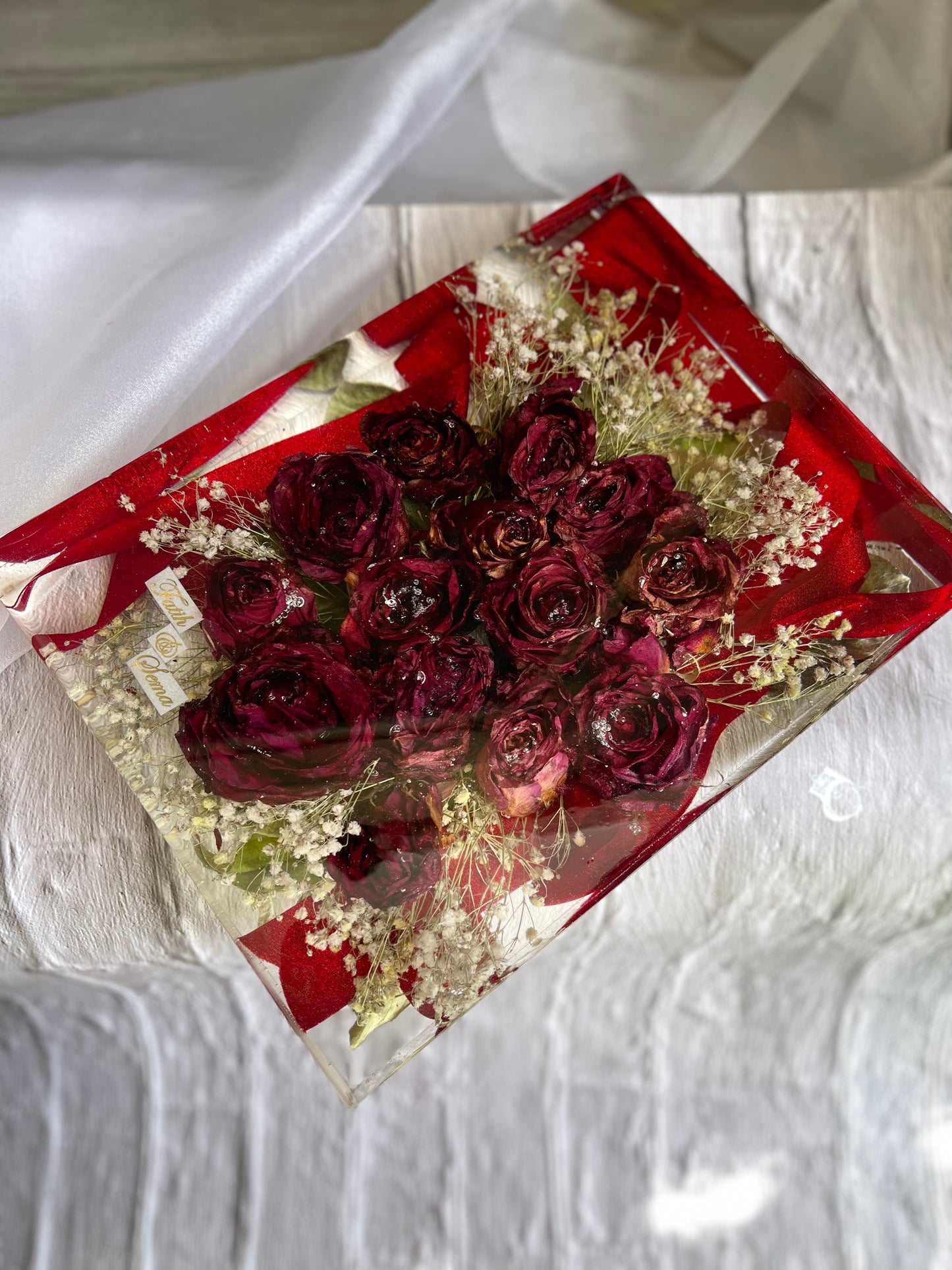 Flower Preservation | Rectangular Block -23x30cm