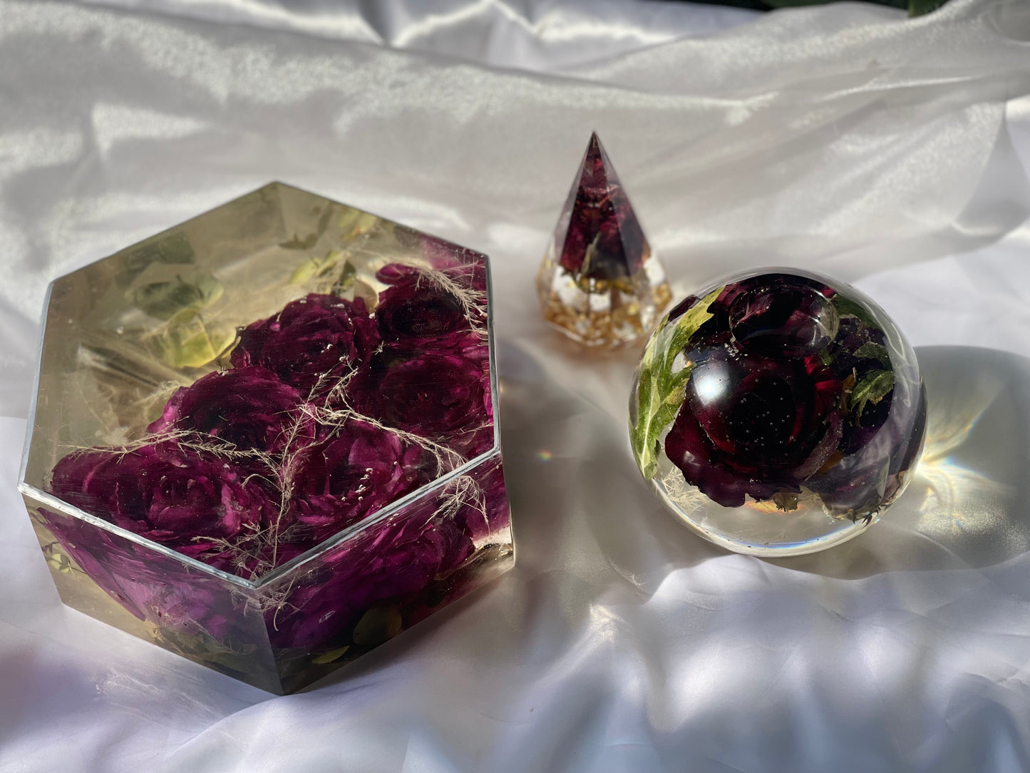 Flower Preservation | Round Candle Holder