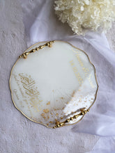 Load image into Gallery viewer, Engagement Circle Tray - Gold and White (personalised)
