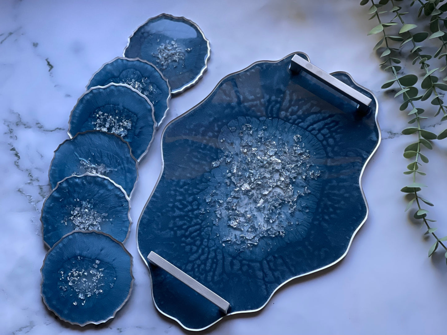 Agate Tray Medium - Steel Blue