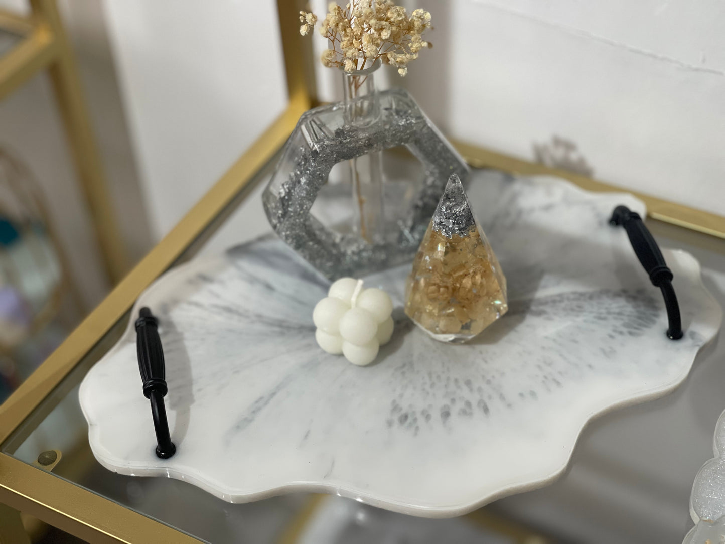 Agate Tray- Marble- Clearance