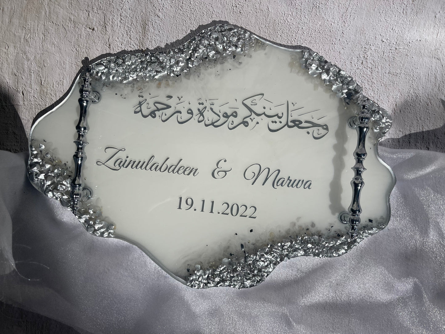 Personalised Unique Agate Tray| Crystals