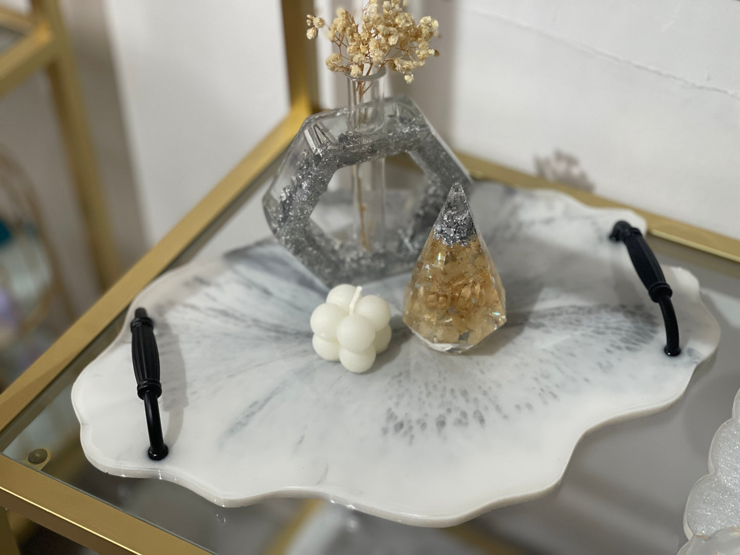 Agate Tray- Marble- Clearance
