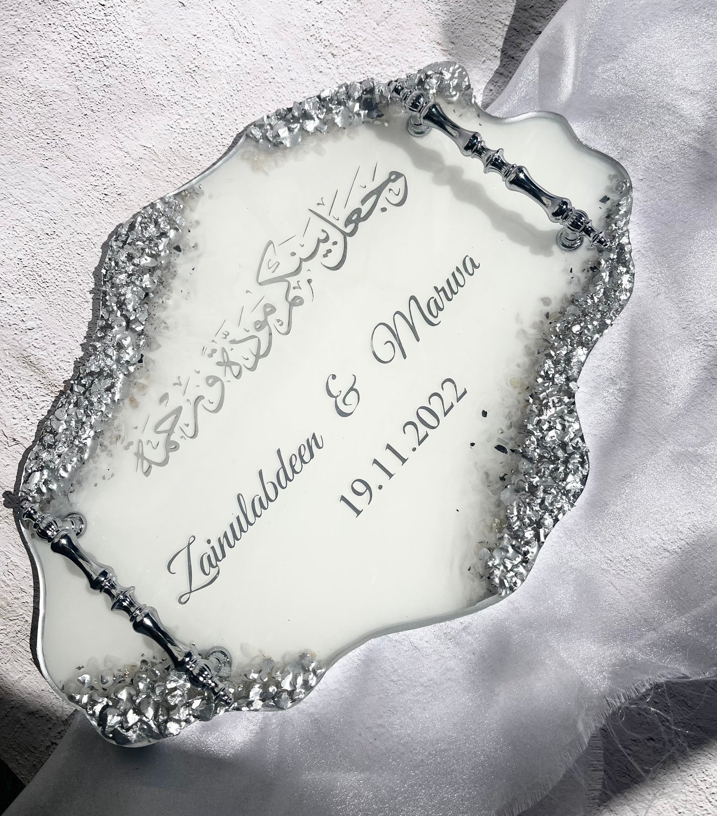Personalised Unique Agate Tray| Crystals