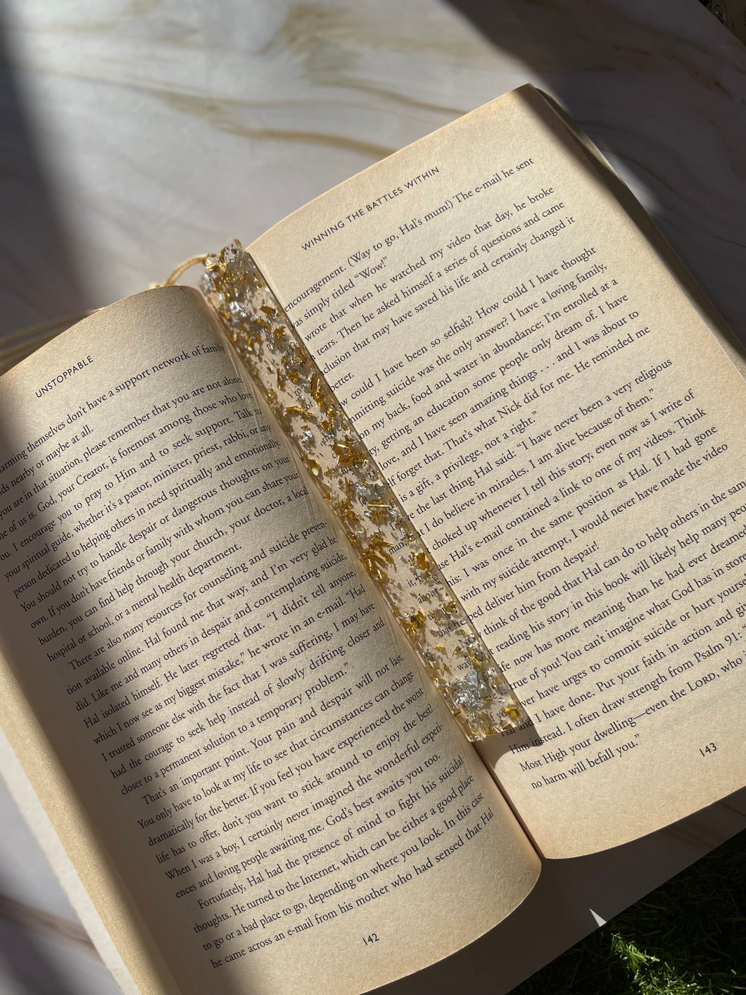 Large Glitter Bookmark