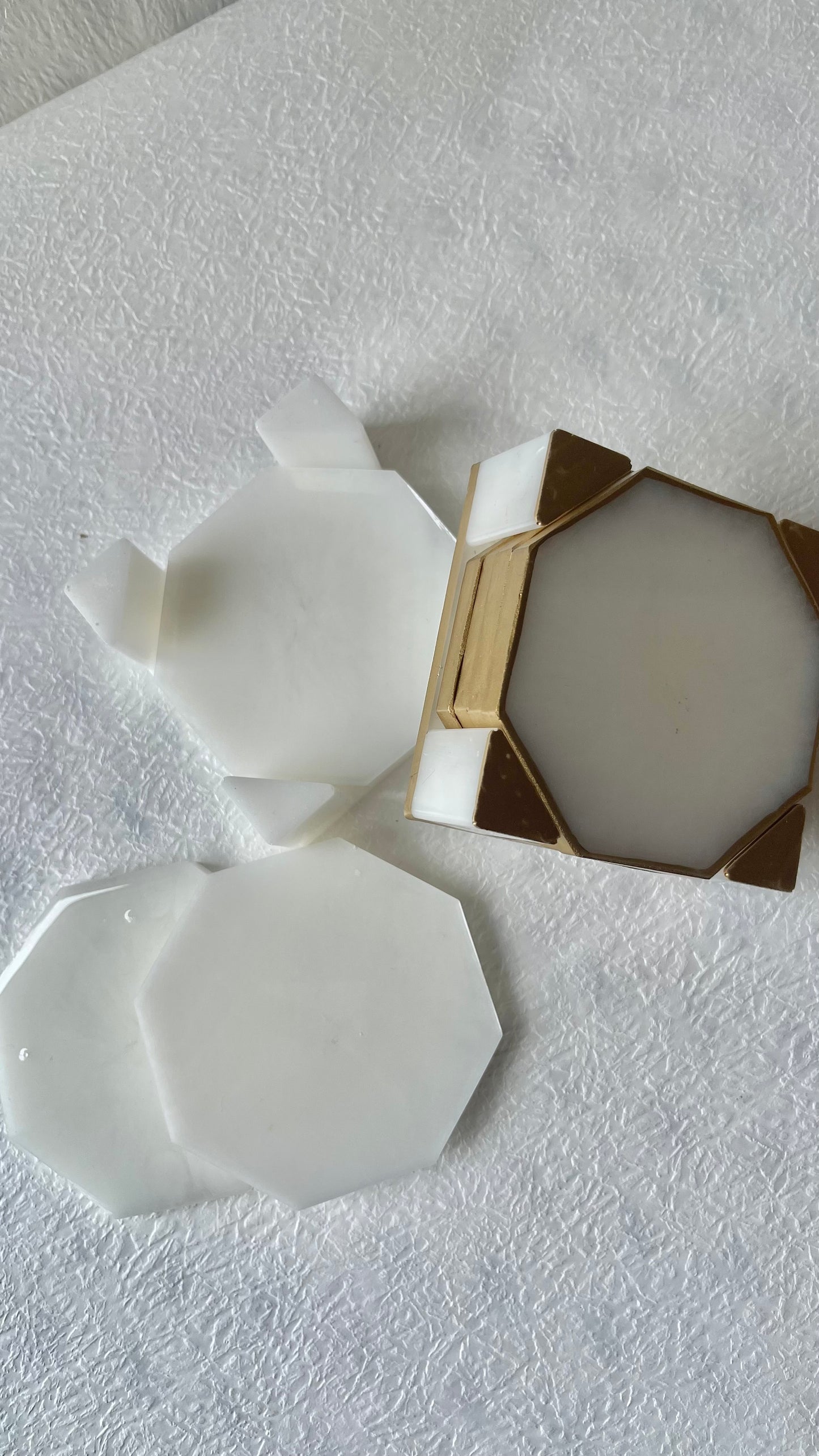 Set of 5 Coaster (4 coaster + Holder)