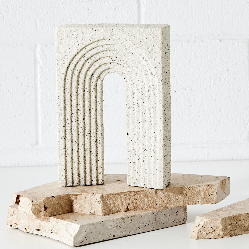 Resin Tall Arch Sculpture Natural