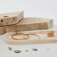 Load image into Gallery viewer, Resin Marbled Rounded Tray Peach
